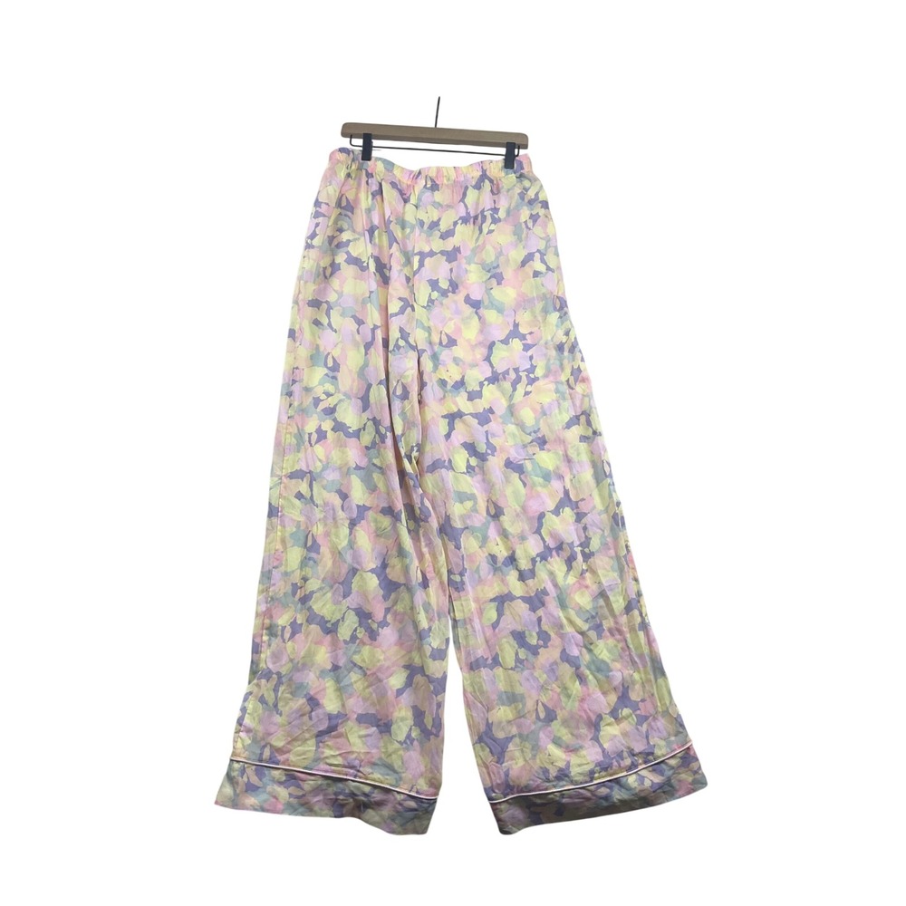 Stars Above Simply Cool Pajama Pants Large Watercolor Floral Pastel Lyocell L